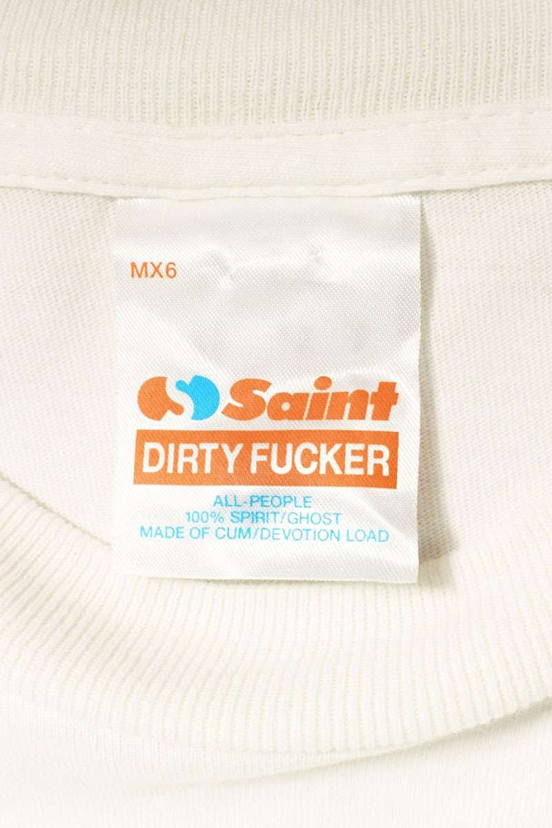 Vintage Saint Michael Tops - SAINT MICHAEL INSANE Printed T-Shirt White Size XL - Authentic Archive