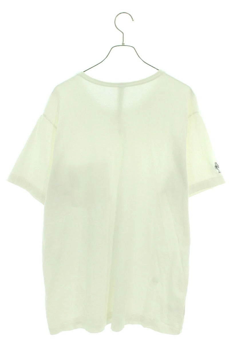 Vintage Chrome hearts Tops - Chrome Hearts Y NOT Chest Pocket Logo Embroidered T-Shirt White Size XL - Authentic Archive