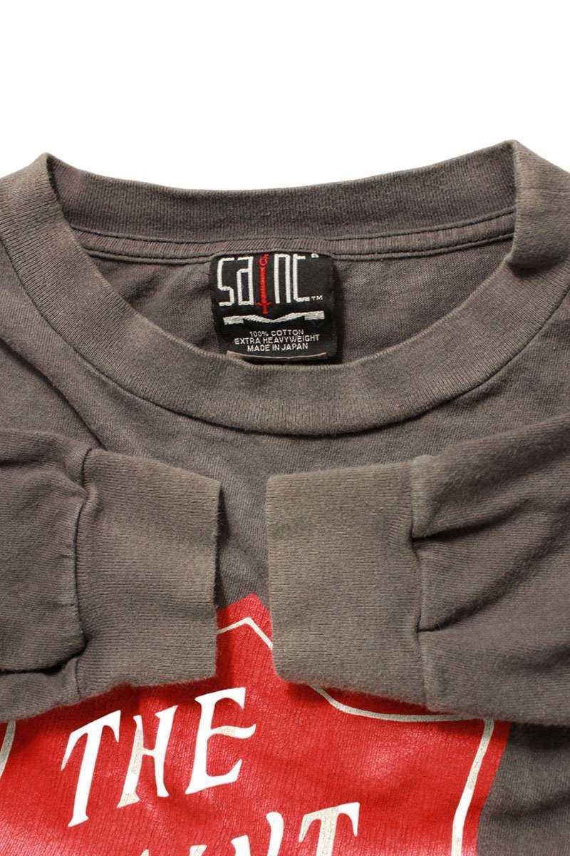 Vintage Saint Michael Tops - Saint Michael 22ss Graphic Logo Vintage Long Sleeve Cut And Sew Grey Size S - Authentic Archive