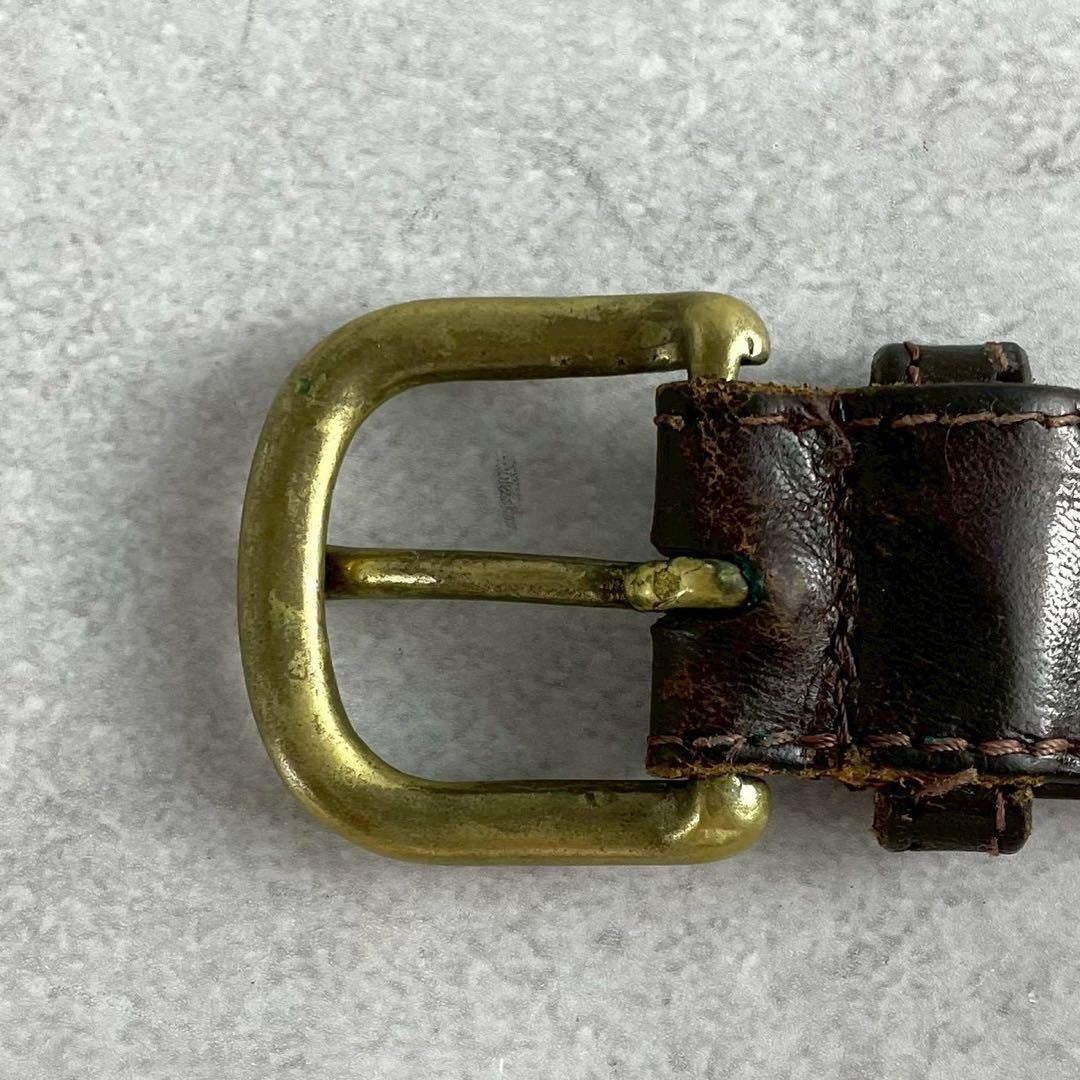 Issey Miyake - ISSEY MIYAKE Leather Braiding Belt Brown