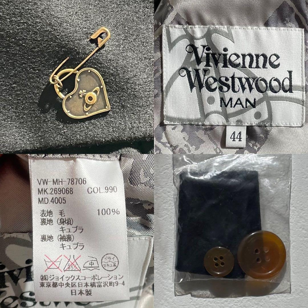 Vintage Vivienne Westwood Outwear - Vivienne Westwood MAN Jacket Wool Black Size44 - Authentic Archive