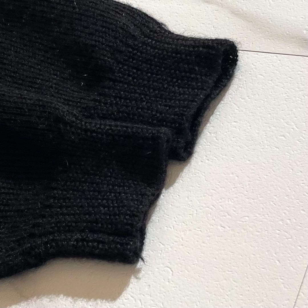 Vintage JEAN PAUL GAULTIER Outwear - Jean Paul Gaultier cardigan chain Alpaca Black Size L - Authentic Archive