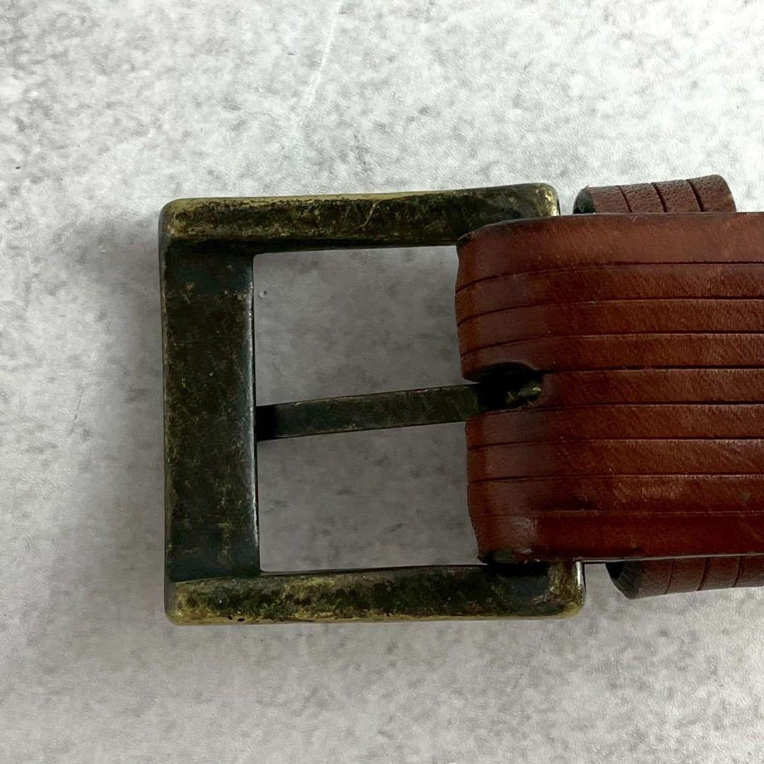 Issey Miyake - ISSEY MIYAKE Leather Belt Brown Size M