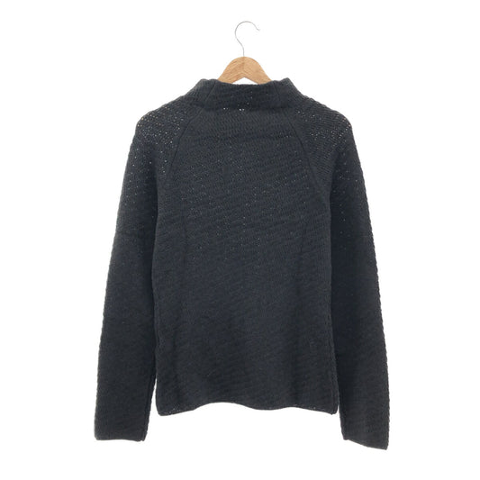 MAX MARA Black Wool Cashmere Blend High-Neck Sweater Size L