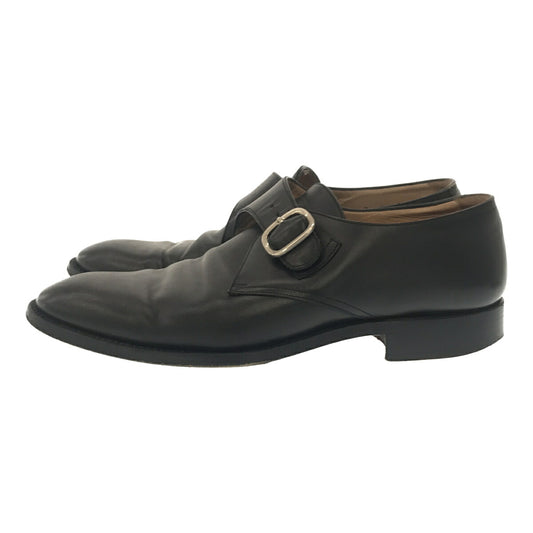 S.T. Dupont Leather Monk Strap Boots Black Size 7
