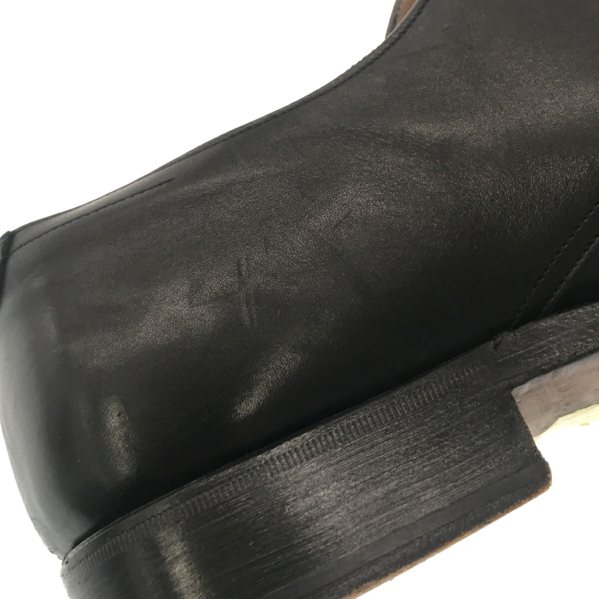 S.T. Dupont Leather Monk Strap Boots Black Size 7