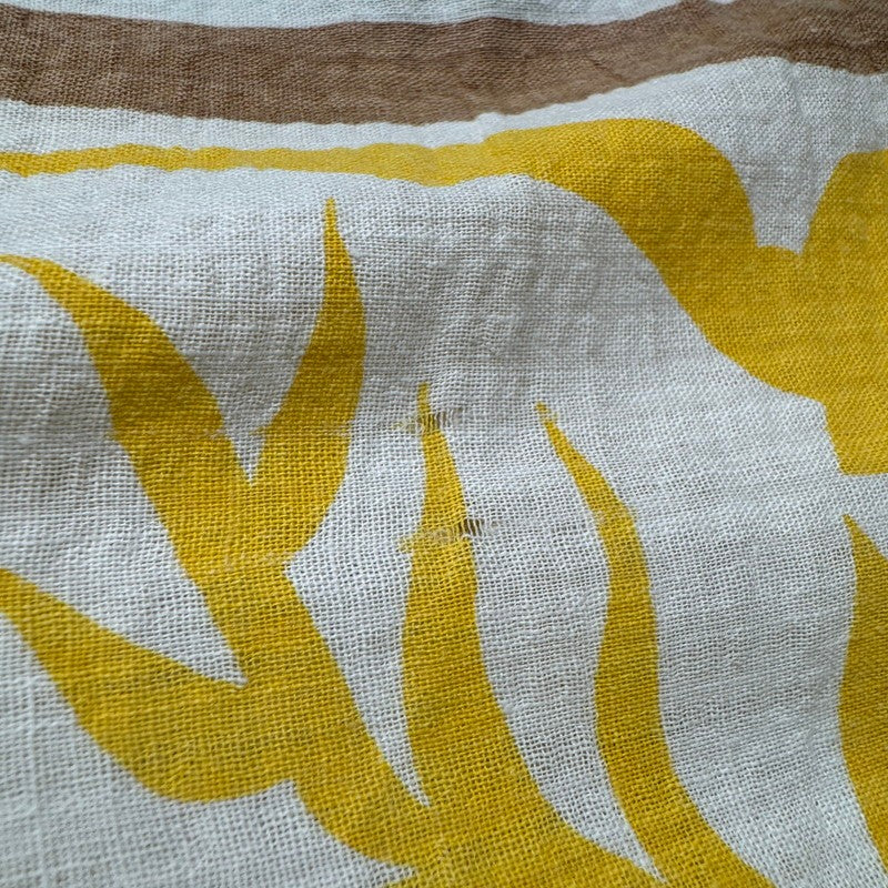Unknown 50s Botanical Cotton Hawaiian Shirt Size S