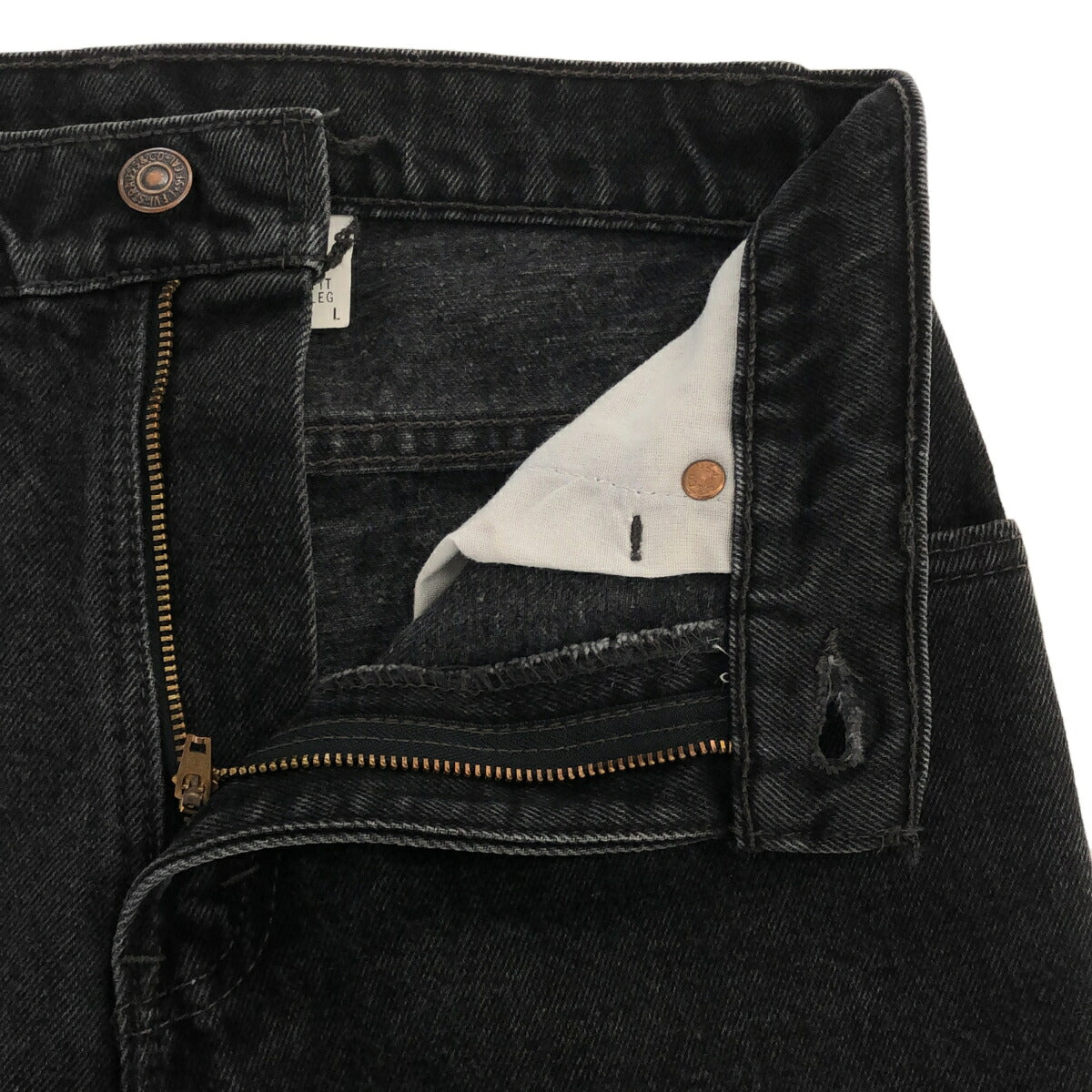 Levi's 90s 550 Overdyed Black Tapered USA Made Jeans Size W27