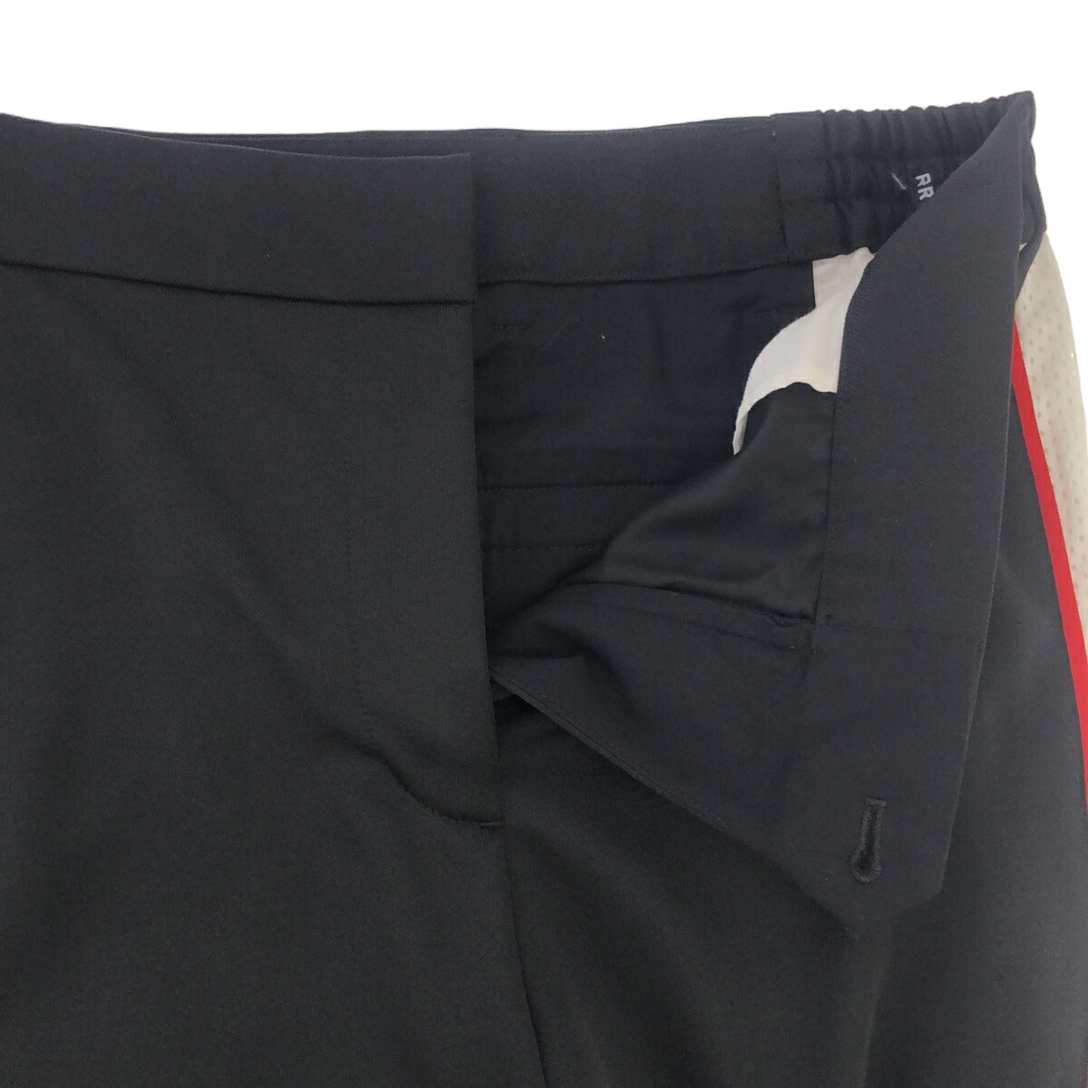 Burberry Black Mesh Striped Tailored Track Pants Size UK6