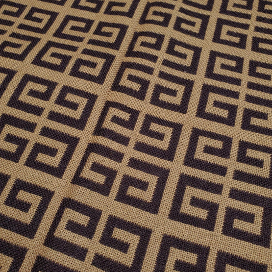 GIVENCHY Logo Pattern Wool Scarf Size ONE SIZE