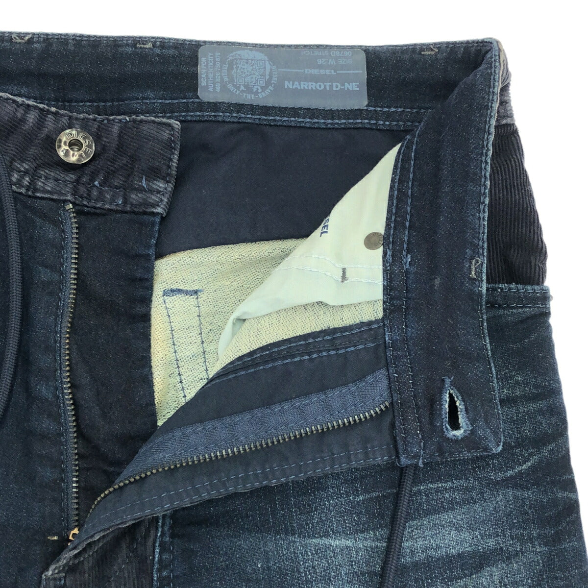 DIESEL Jogg Jeans Narrot D-NE Corduroy Skinny Denim Size W26