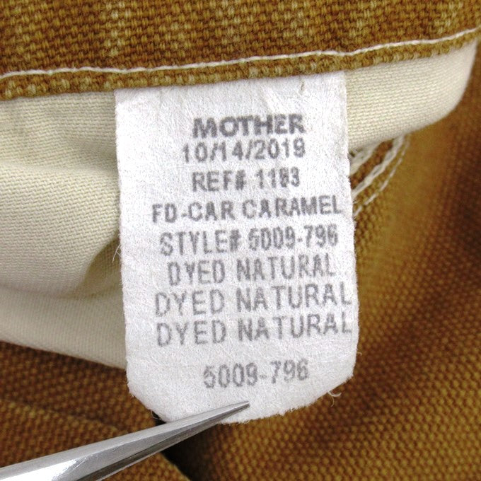 MOTHER Brown Duck Canvas Jumpsuit