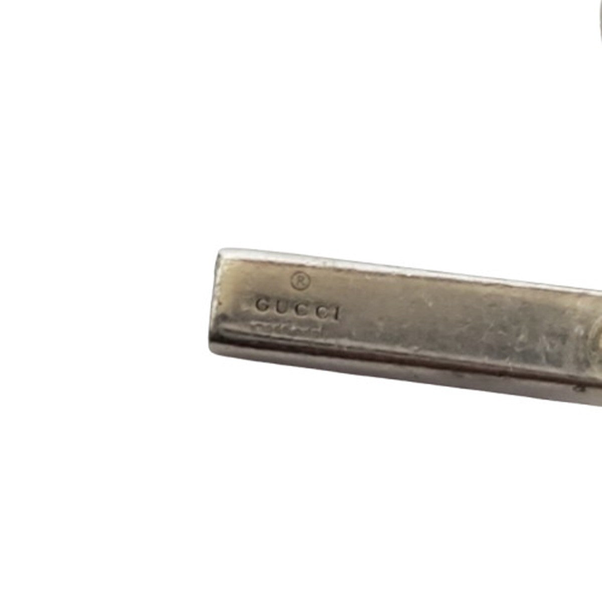 Gucci GG Bar Ball Chain Necklace Sterling