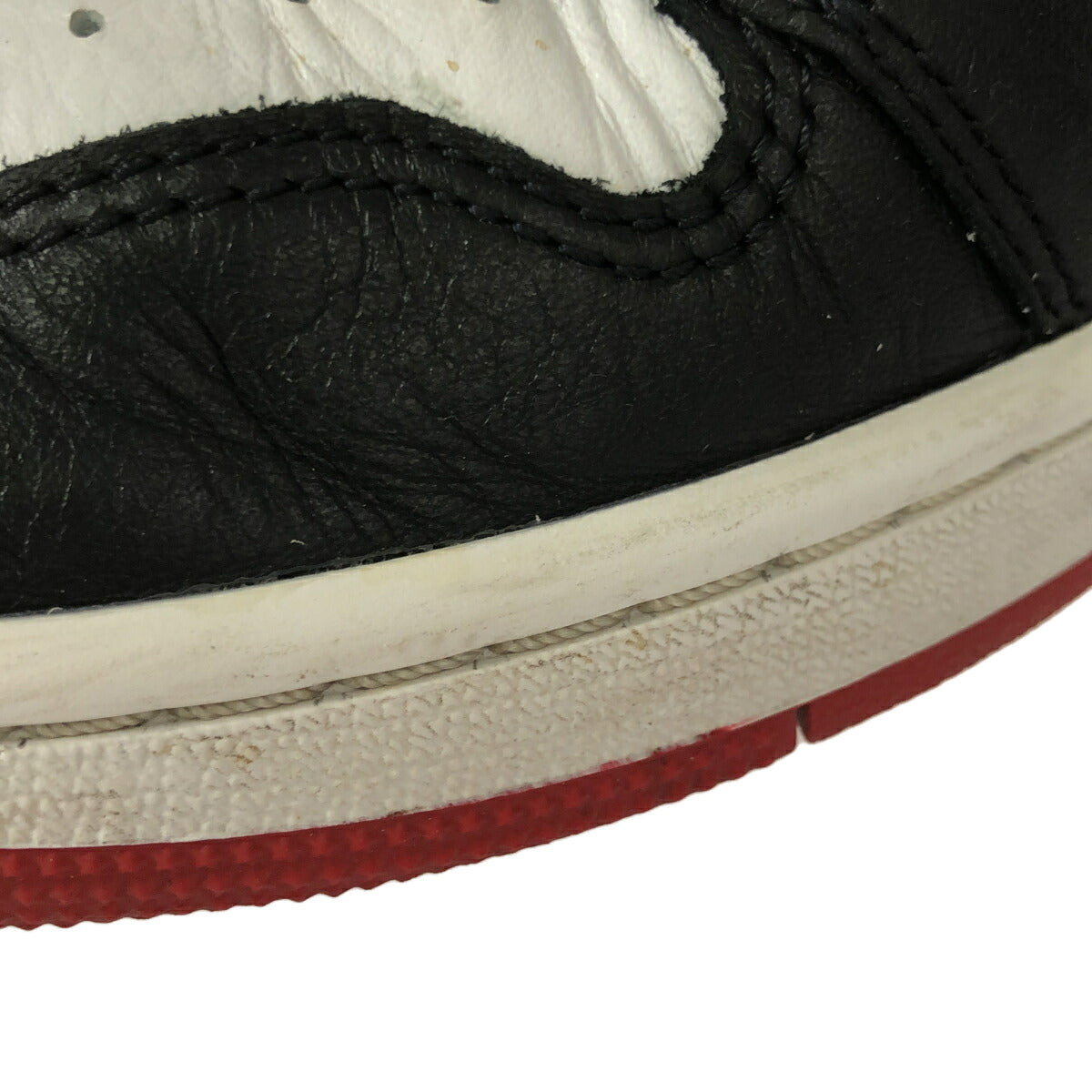 Nike AIR JORDAN 1 RETRO LOW OG BLACK TOE Sneakers Size 28cm
