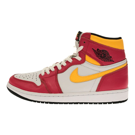 Nike Air Jordan 1 High OG Light Fusion Red Sneakers Size 27