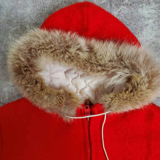HUDSON'S BAY 60s/70s Wool Eskimo Jacket Red Size S