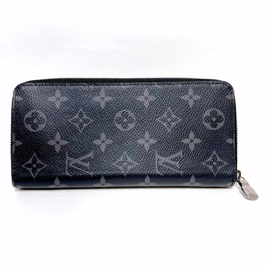 LOUIS VUITTON Monogram Eclipse Zippy Wallet Size ONE SIZE