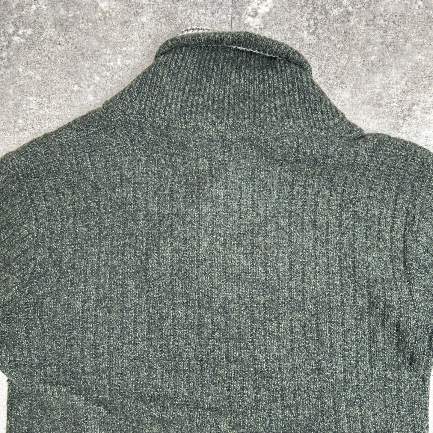 Bulky Knit by Campus 60s Vintage Shawl Wool Sweater Size XL