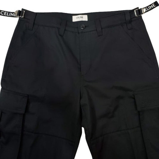 Celine 24AW Black Technical Cargo Pants Size 50