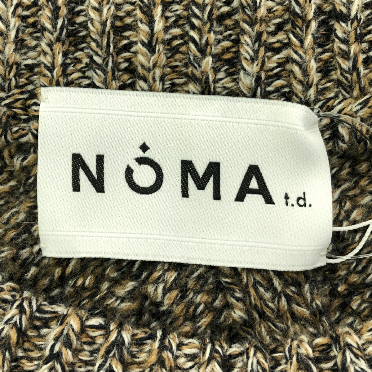 NOMA t.d. Twist Cable Knit Vest Brown Size M