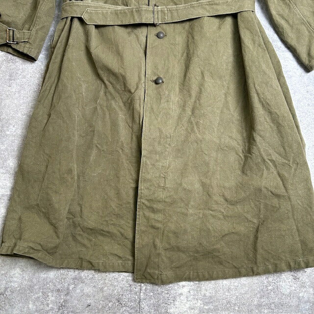French Military 50s M35 Motorcycle Coat Olive Green Size XXL