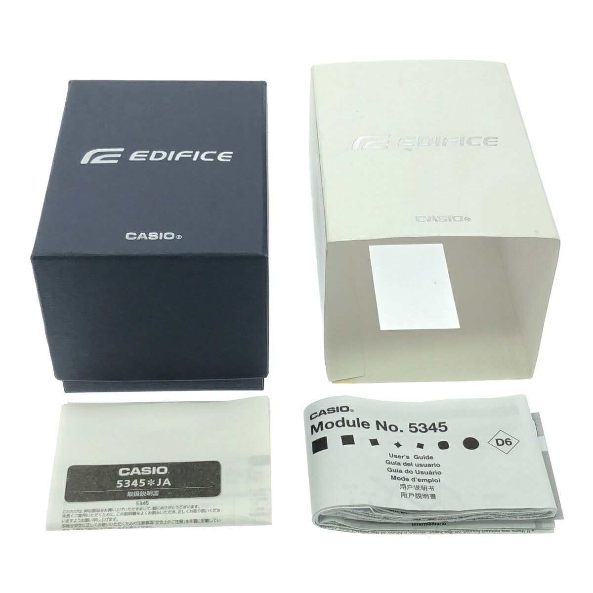 CASIO EDIFICE Quartz Pink Gold/Navy Watch Size ONE SIZE