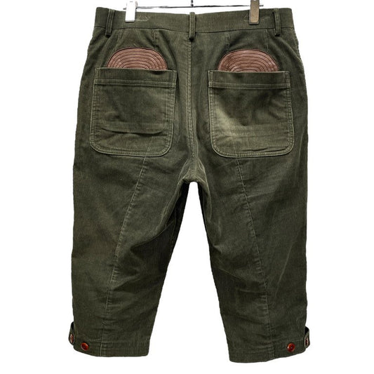 Comme des Garcons Junya Lthr Corduroy Cropped Pants Size S