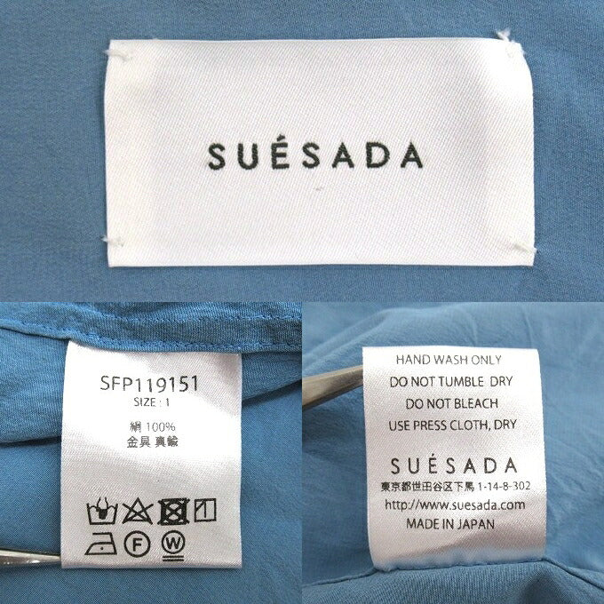 SADA Blue Silk Shirt Size F