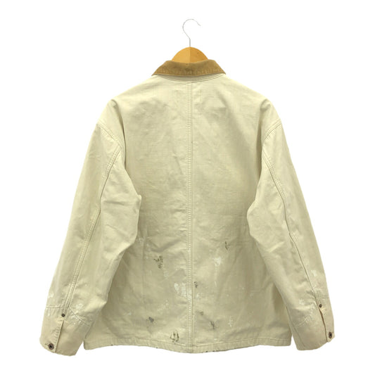 JOHNBULL Paint Distressed Blanket Jacket Natural Size L