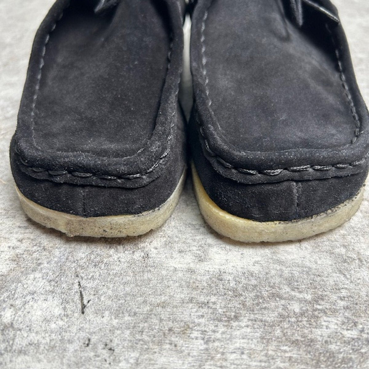 GEORGE COX Suede Wallabee Boots Black Size 7.5