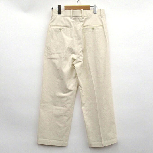 stein Off-White Wide Straight Trousers Size S