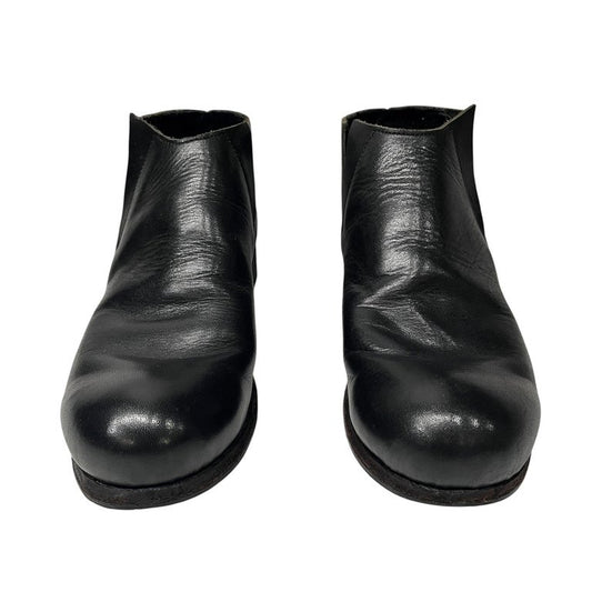 Portaille F Black Horse Wax Leather Side Gore Boots Size 22