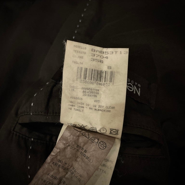Neil Barrett 06SS Cotton Gabardine Blazer Brown Side Size S