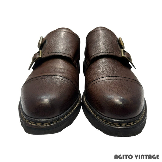 Paraboot WILLIAM Double Monk Strap Boots Size 6.5