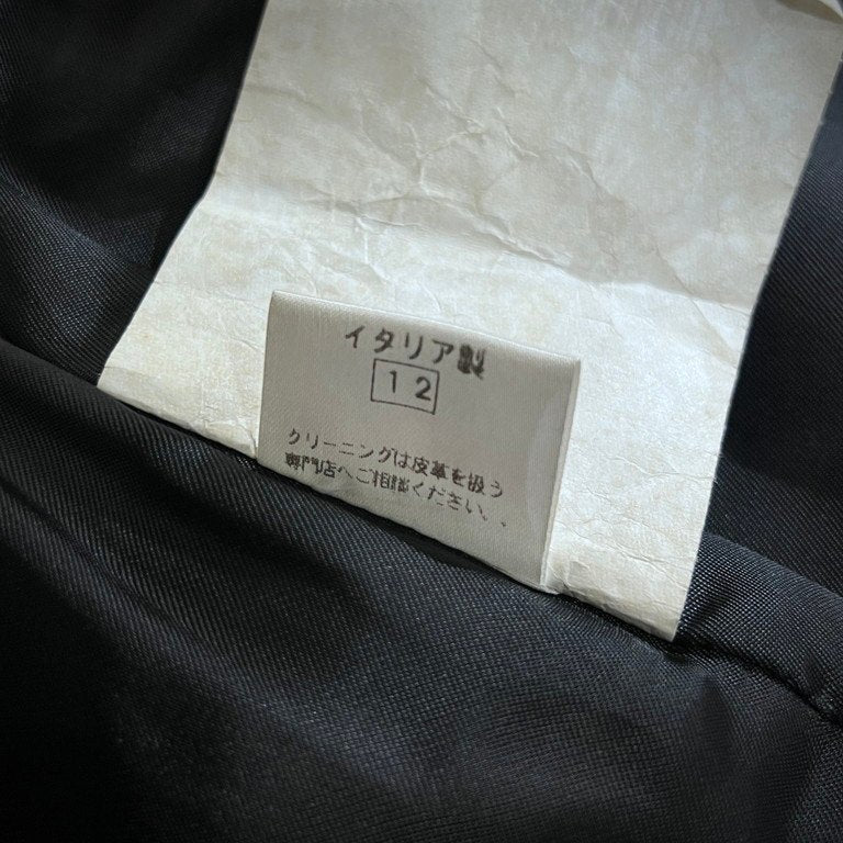 GIANFRANCO FERRE 90s Nappa Leather 5B Vest Black Size XS