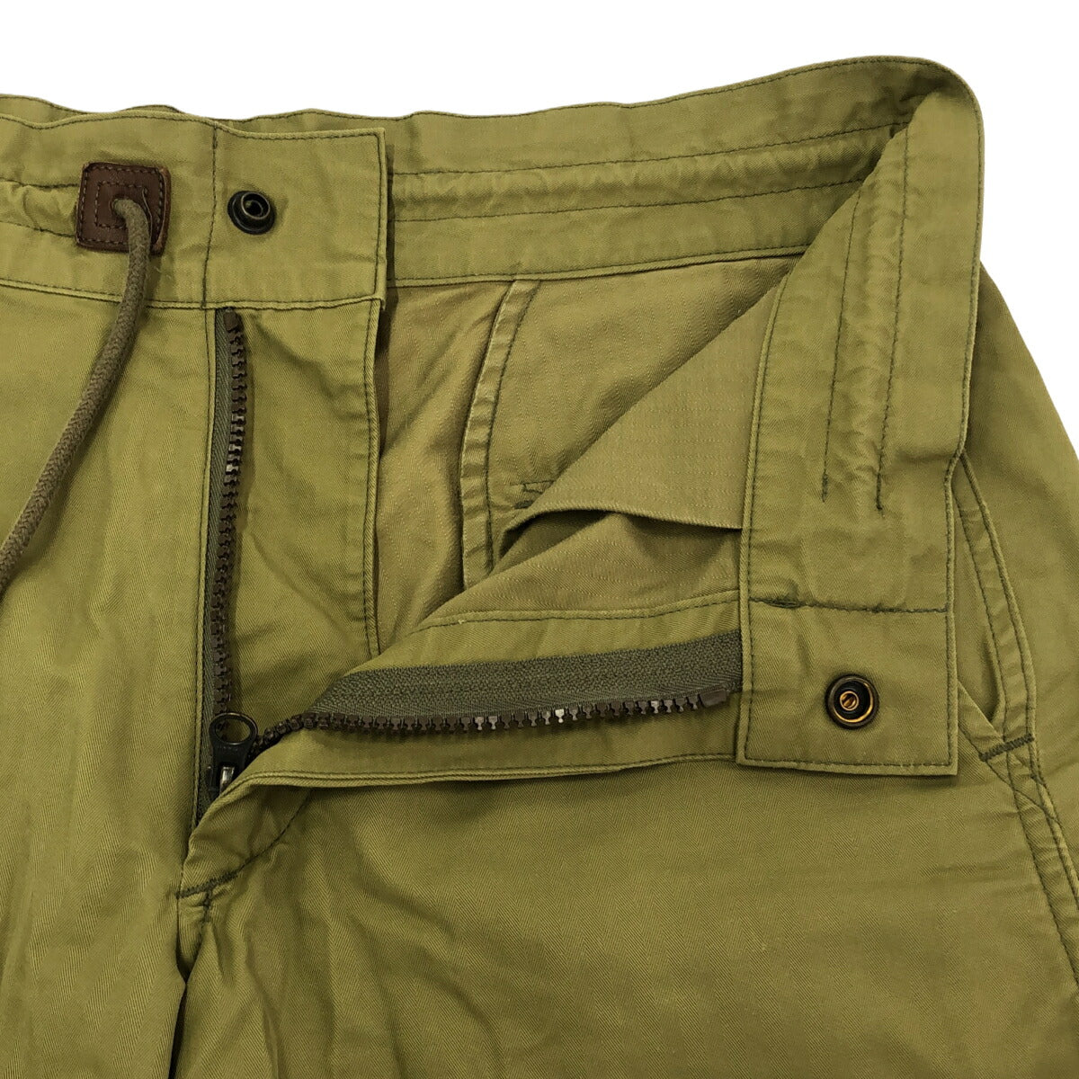 Vintage RRL Olive HBT Herringbone Cotton Nylon Size 28