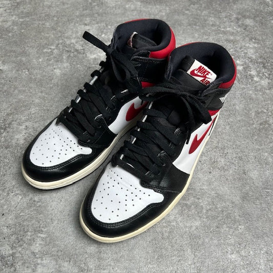 Nike Air Jordan 1 Retro High Black Toe Sneakers Size 27cm