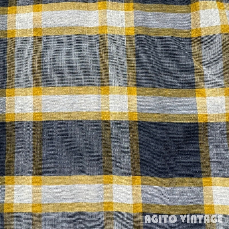 SPORTOP 50s Cotton Check Open Collar Shirt Multi Size M