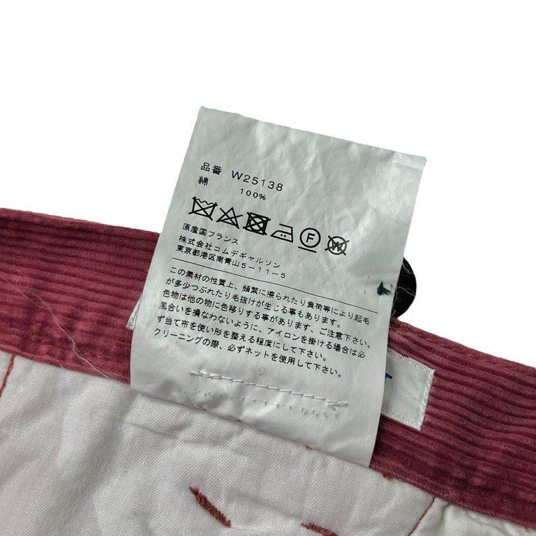 Comme des Garcons 17AW Red Corduroy Big Pocket Long Sleeve Size S