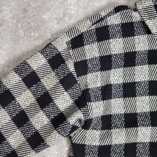 Palm Angels 21AW Black Wool Check Shirt Jacket Size 50
