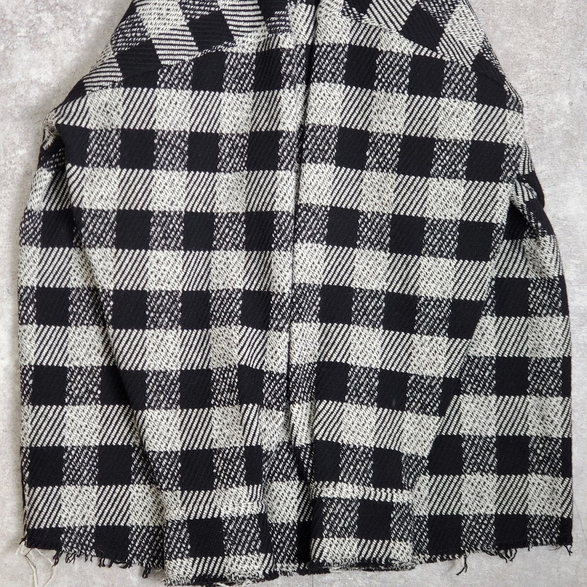 Palm Angels 21AW Black Wool Check Shirt Jacket Size 50