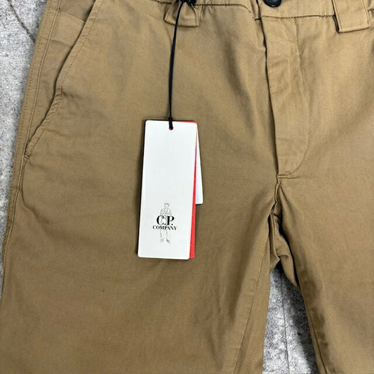 C.P. Company Beige Brown Cotton Slim Straight Pants Size 44