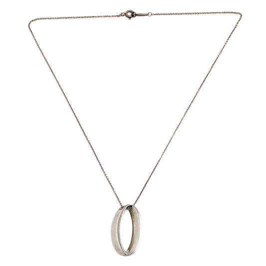Tiffany & Co. Open Circle Oval Silver 925