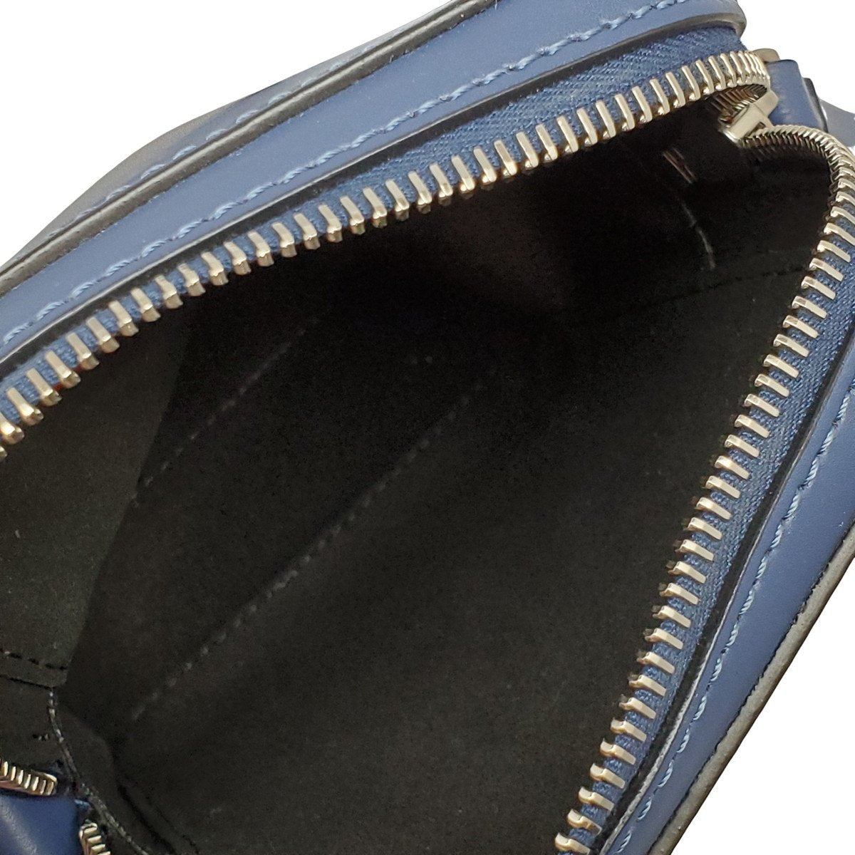 VALENTINO GARAVANI VLTN Leather Small Crossbody Bag Navy