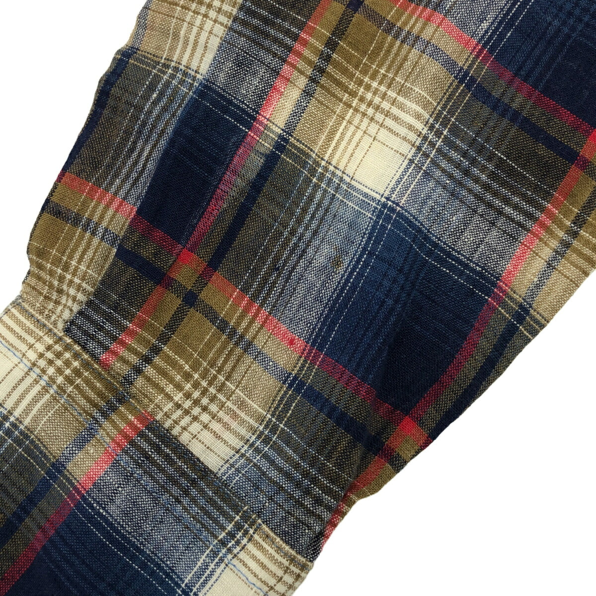 Needles Cut-off Check Pattern Long Sleeve Shirt Size XS