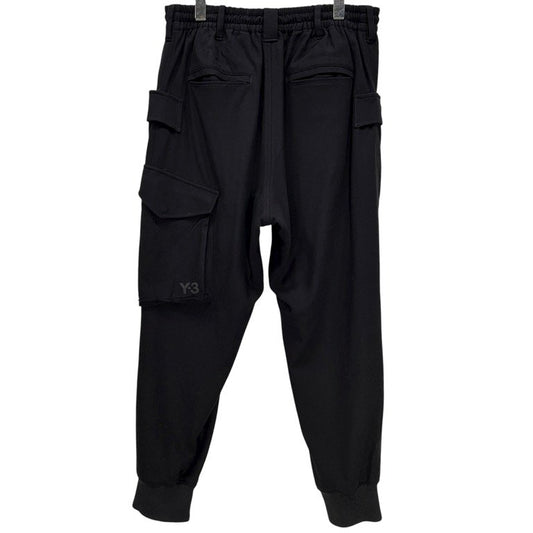 Y-3 Black Classic Wool Flannel Cargo Pants Size M