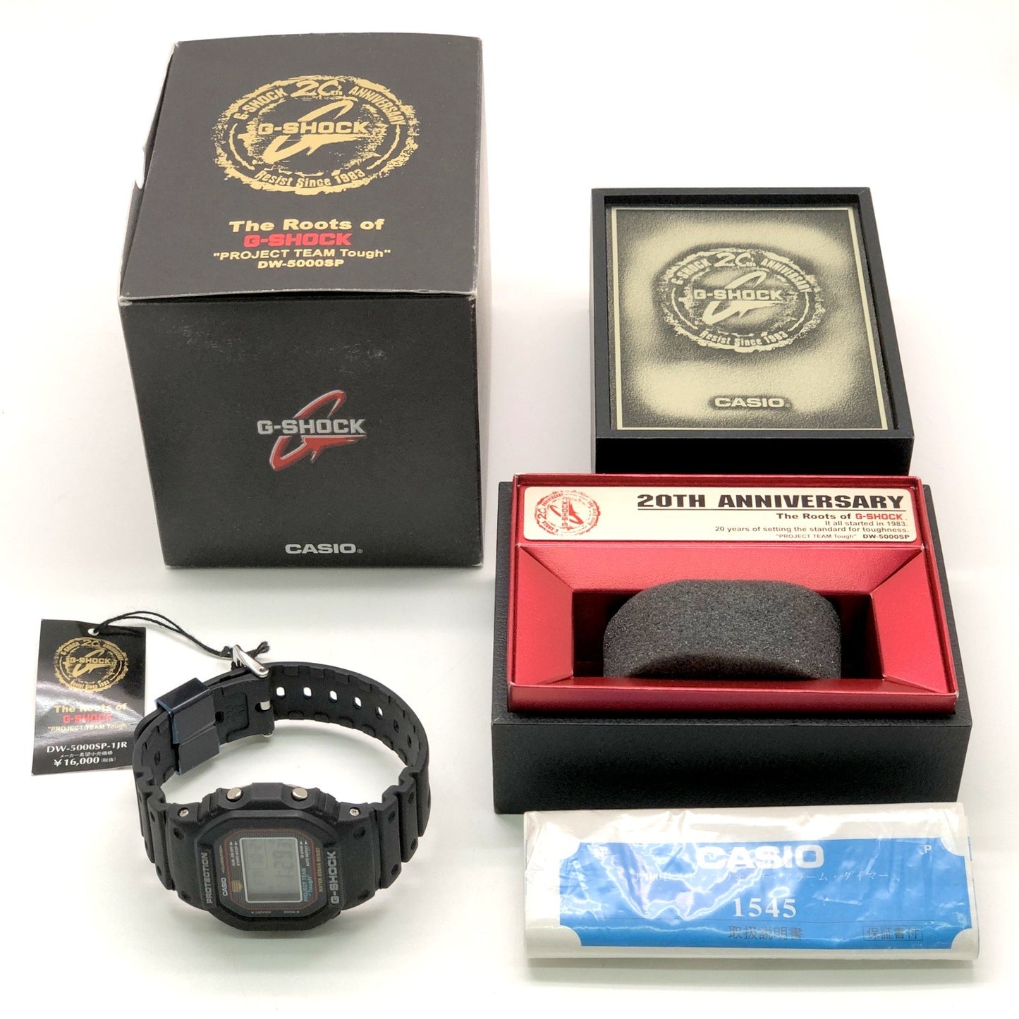 G-SHOCK DW-5000SP-1 20th Anniversary Watch Size ONE SIZE