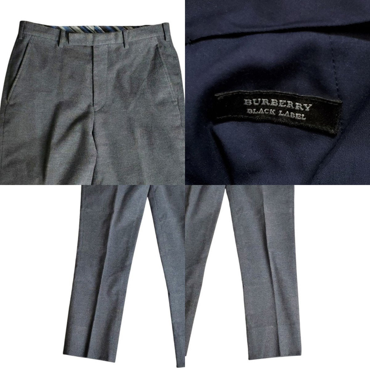 Burberry Black Label Gray Cotton Blend Suit Jacket Size XS