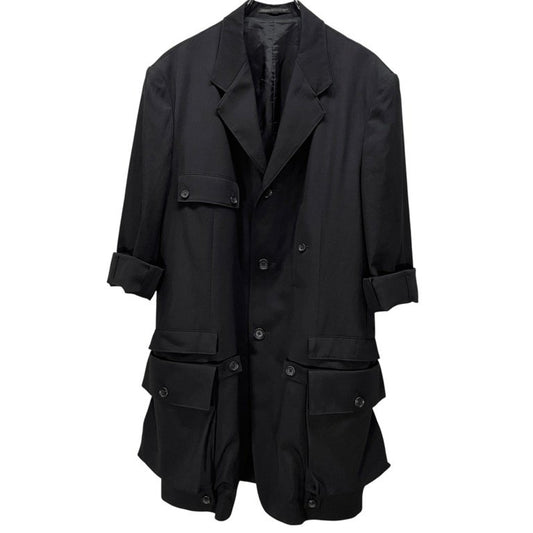 Yohji Yamamoto 25SS Gabardine Detachable Pkt Blazer Size 2