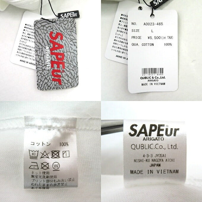 SAPEur Cherish & Co Long Sleeve T-Shirt White Size KIDS